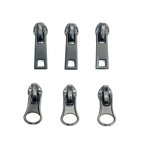 3号尼龙拉链头三号反穿尼龙拉链头自锁拉链头黑色服装反装拉头3号