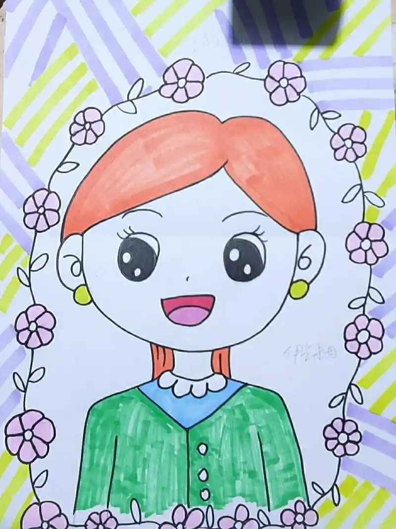 儿童画妈妈 儿童画妈妈