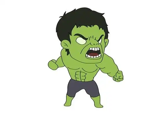 绿巨人怎么画跟我学手绘绿巨人的步骤教程