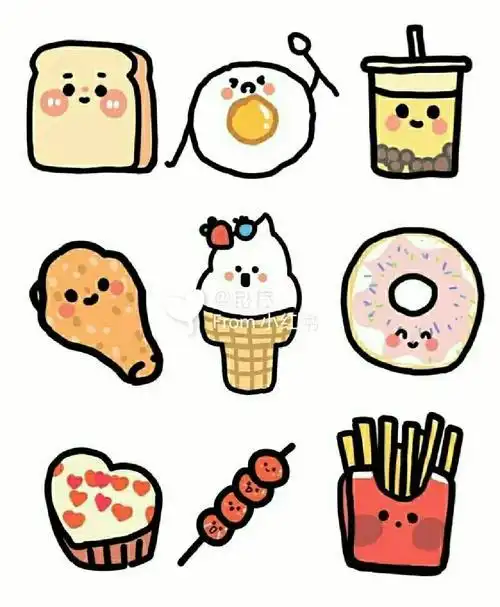 简笔画食物图片可爱简笔画食物图片可爱中餐