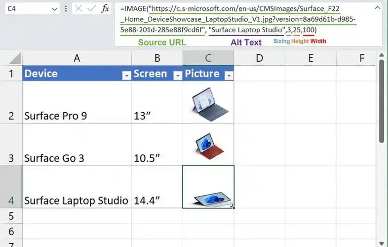 全平台上线,微软正式发布 excel 插入图片功能的单元格 image