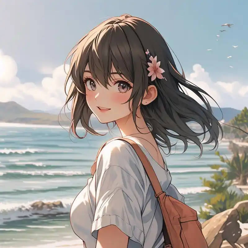 98阳光乐观女生头像996900