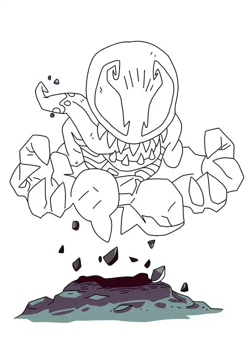 毒液|插画|商业插画|箫公子赶稿中_临摹作品-站酷zcool