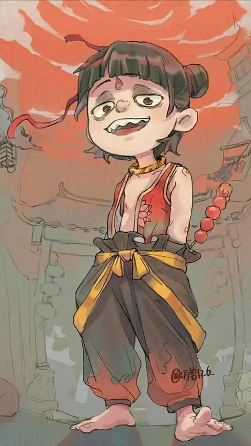 超燃哪吒_手机壁纸_动漫卡通手机壁纸_我要个性网