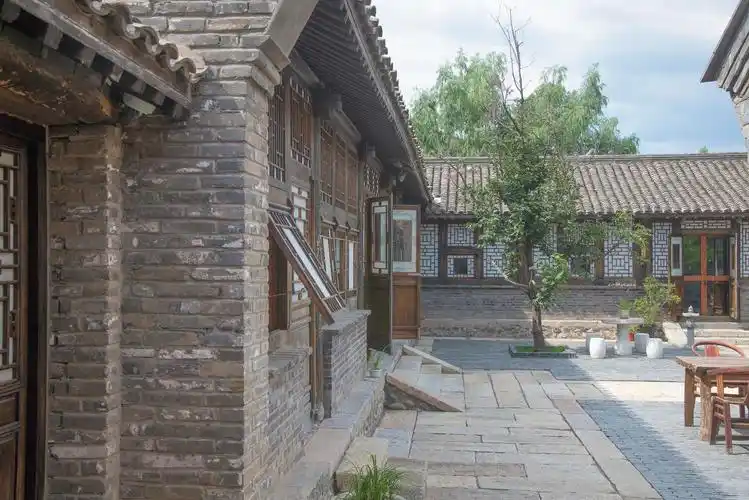 古老的中国古代庭院