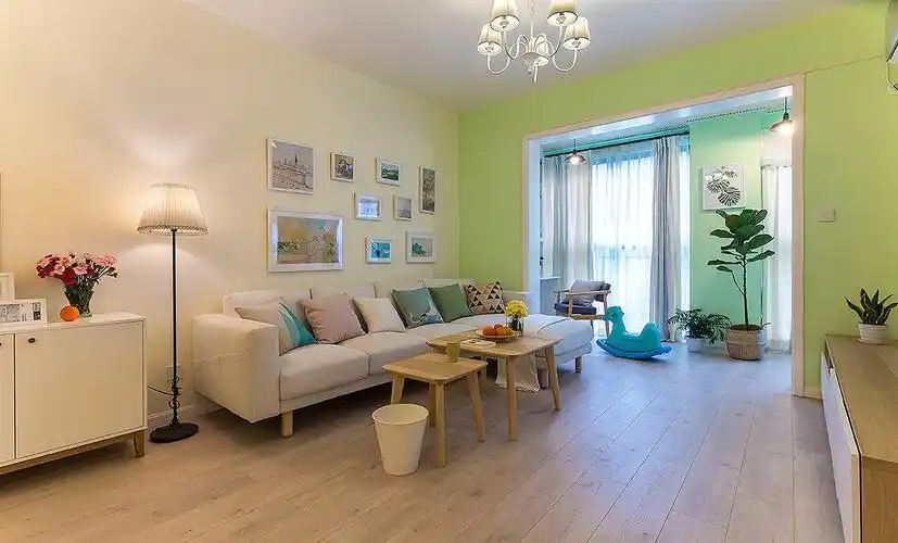 暖色调的家装设计,果绿和淡黄你更喜欢那一个?