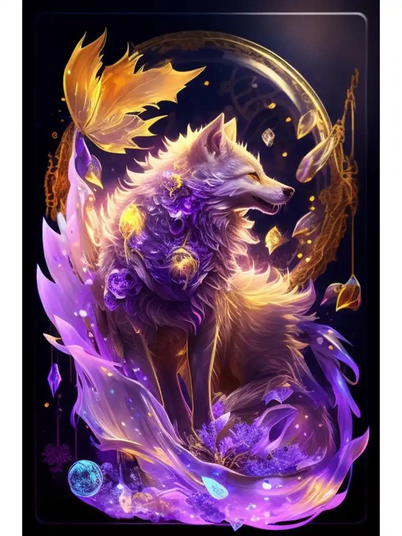 金色狼王 有没有狼王的风范?#狼# #图文# #头像# #手机壁纸