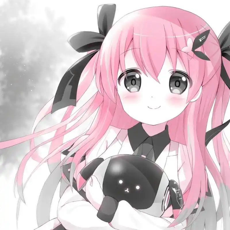 动漫粉毛萝莉头像 #动漫头像# #可爱头像