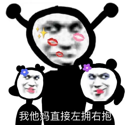 我他妈直接左拥右抱_左拥右抱_直接表情