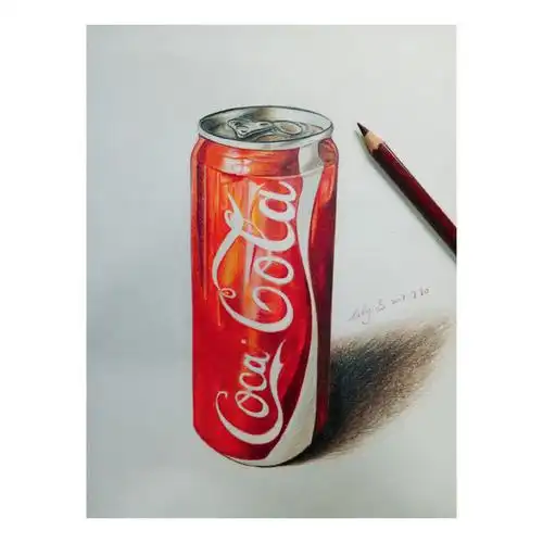 水溶彩铅易拉罐可乐