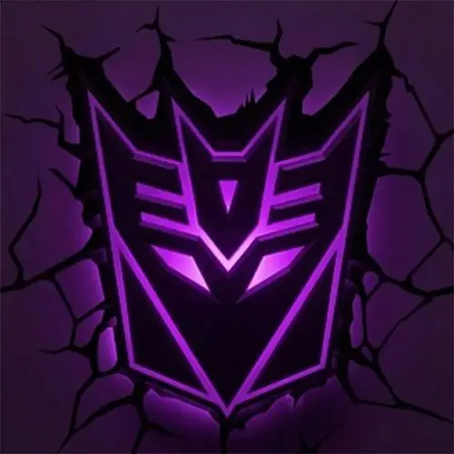 创意个性时尚变形金刚霸天虎标志3d造型壁灯小夜灯小夜灯