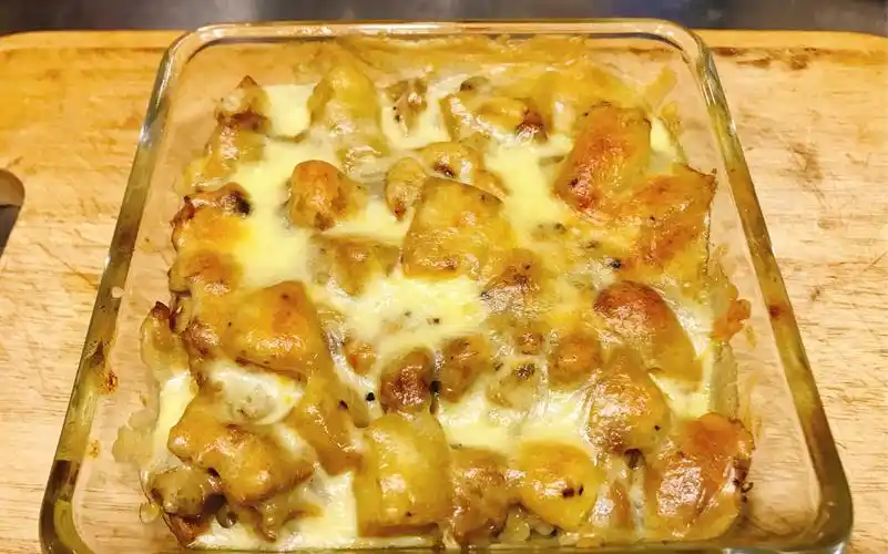 [咖喱鸡芝士焗饭]超好吃的焗饭 超简单的做法