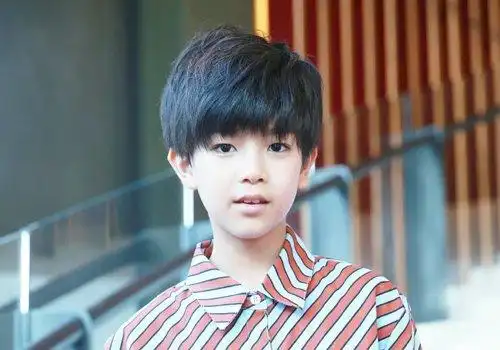 2020年八岁男孩阳光清新短发设计 小学男生百搭时尚黑色短发造型