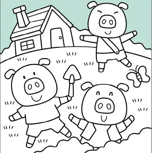 情景简笔画色彩色彩简笔画场景场景画简笔画色彩儿童画 插画 简笔画