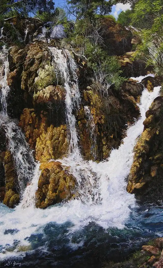 超写实油画家杨绍良!创造了独特而高难度的新油画艺术语汇!