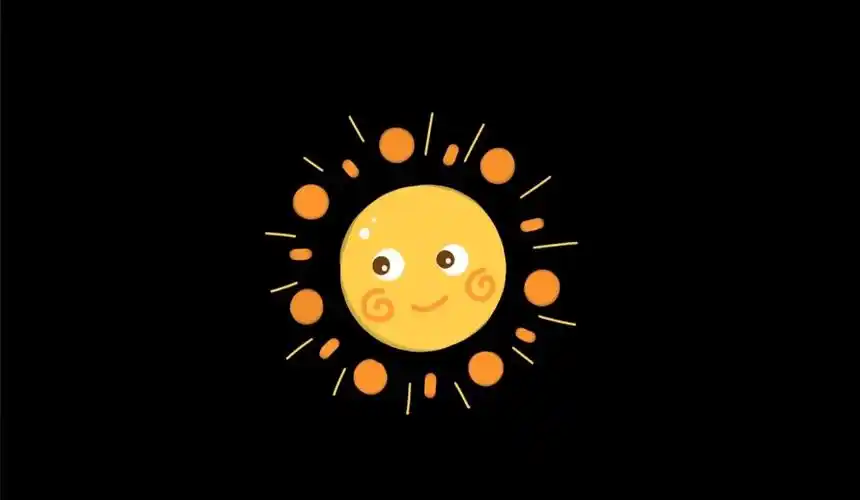 可爱搞怪小太阳元素动态素材ae模板可爱元素下载 - 觅知网