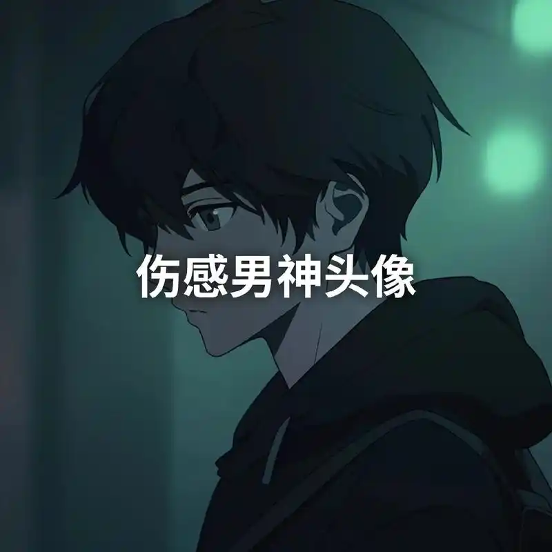 动漫伤感男神头像.#二次元 #伤感头像 #孤独头像 - 抖音