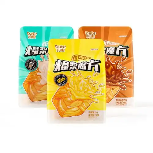 70g约惠爆浆魔方面包奶酪芝士味视频