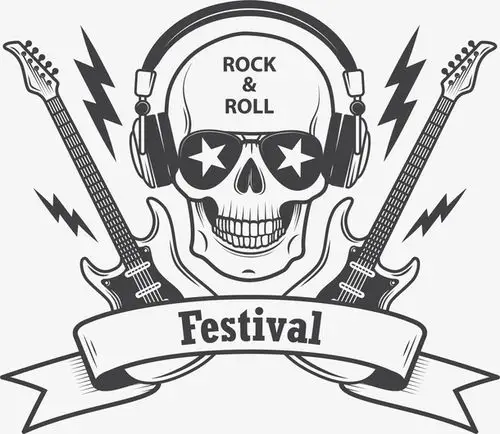 摇滚节矢量图