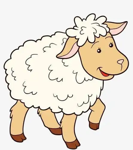 可爱小绵羊简笔画画法步骤山羊简笔画图片大全-欢快的小山羊 卡通山羊