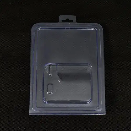 pvc透明吸塑包装壳电子产品对折透明吸塑盒高频折边玩具包装泡盒-阿里