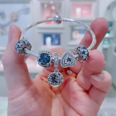 潘多拉小众pandora闪耀星河纯银zt1005高级感轻情侣礼物手链 原价3248