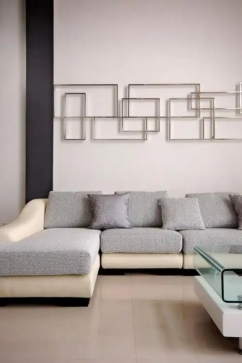 大户型现代简约沙发背景墙装修效果图