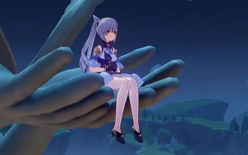 原神刻晴腿部颜色花纹修改