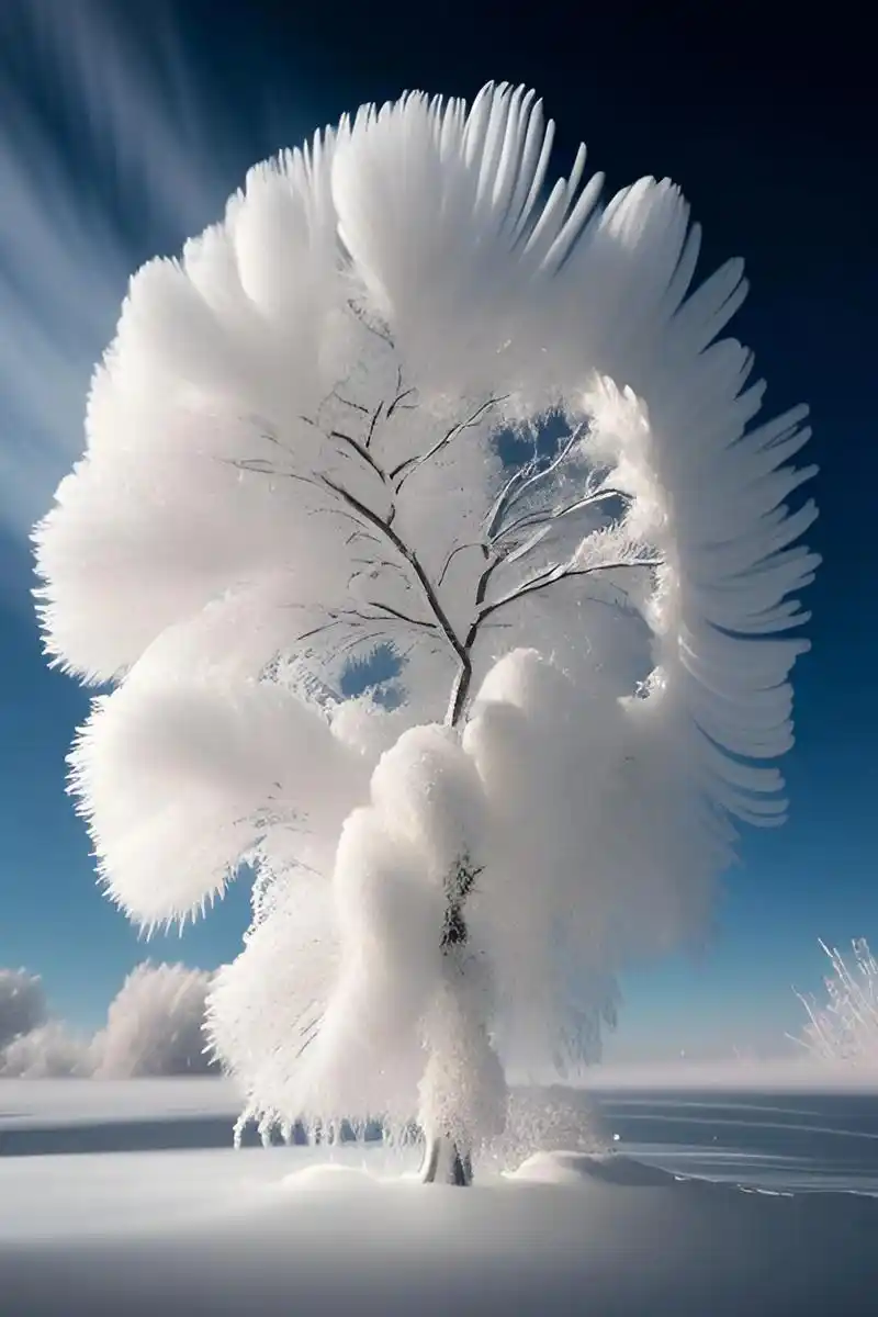 治愈系风景壁纸 #见过这么美丽的雪景吗 #图文伙伴计划 # - 抖音