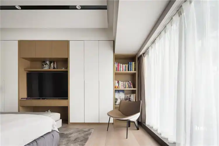 170平现代四室住宅公寓装修案例_香山美墅简约风格,原木muji元素打造