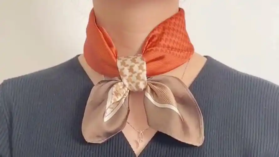 平结丝巾最好看的系法轻松成为时尚达人学到就赚到