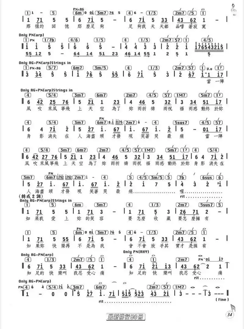 五月天-知足(无水印完整谱子) 全套几万张谱子,会持续更新