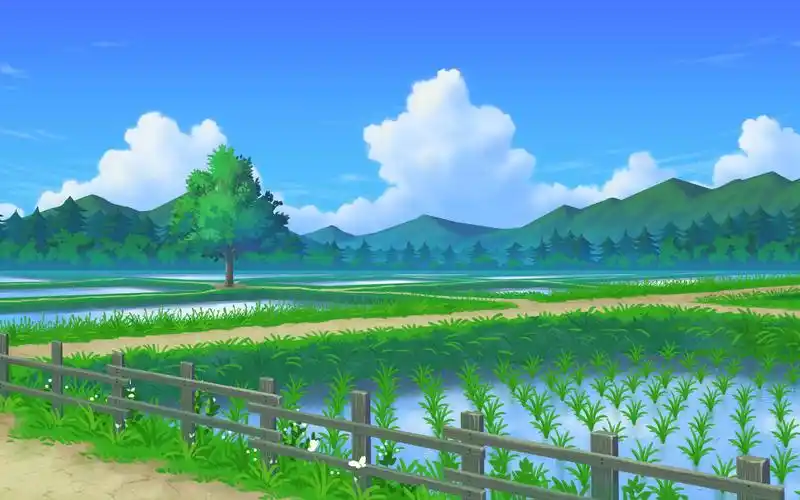 【日系场景】夏日稻田_哔哩哔哩_bilibili