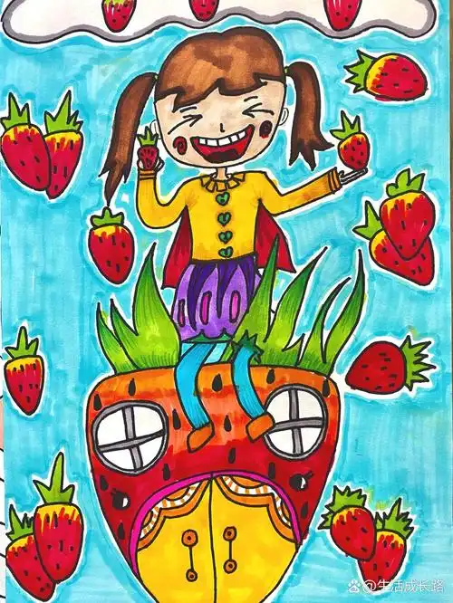 二年级美术丨上册丨《好吃的水果》学生作品