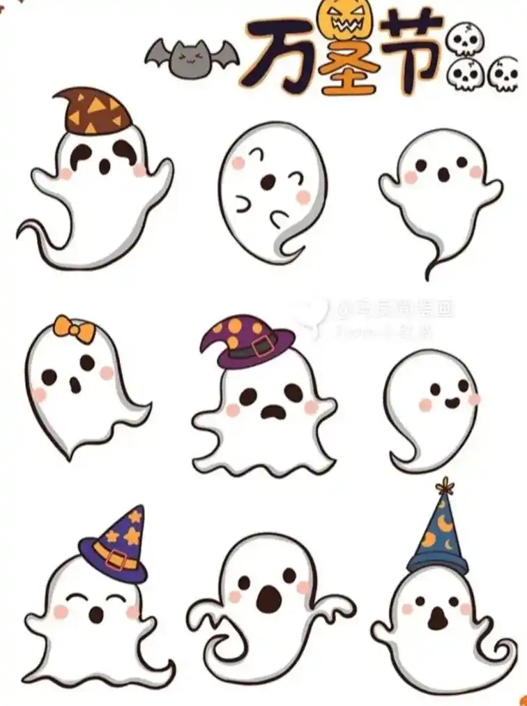 万圣节简笔画.#简笔画 #图文伙伴计划 万圣节物品简笔画 - 抖音