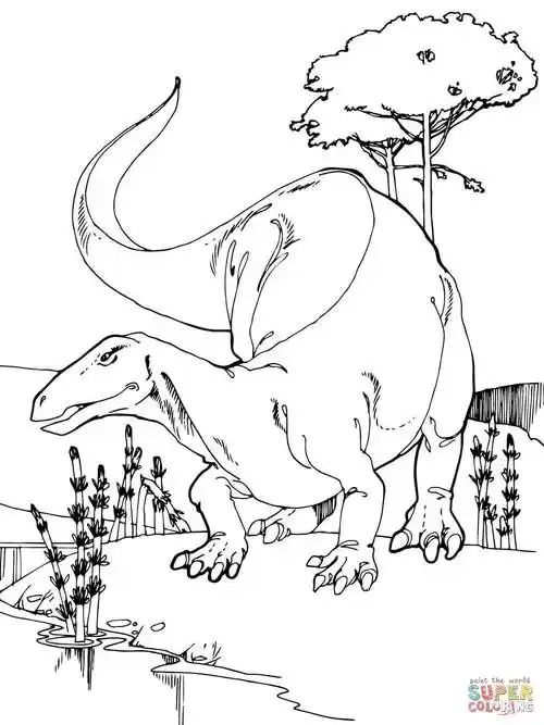 侏罗纪恐龙弯龙简笔画图片