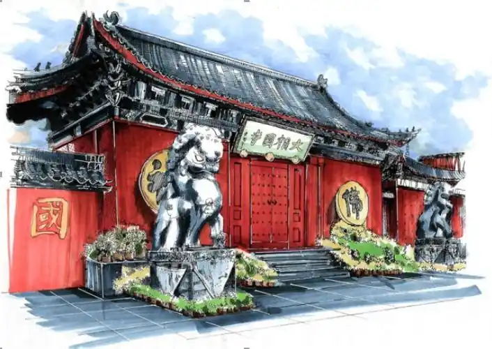 延庆观 高耸入云的铁塔,古香古色的大相国寺,一朝步入画卷