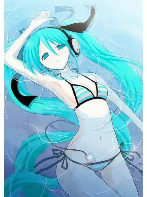 穿泳衣也很好看初音未来