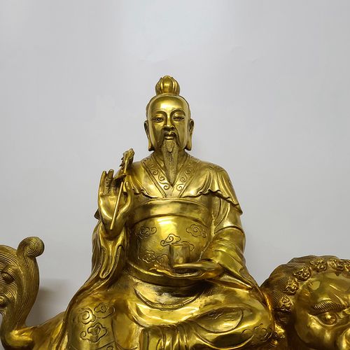 太乙救苦天尊铜像黄铜佛像神像道教用品人物摆件