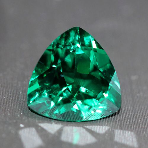 三角形祖母绿裸石赞比亚绿祖母切面绿宝石碧玺戒指吊坠未镶嵌耳饰