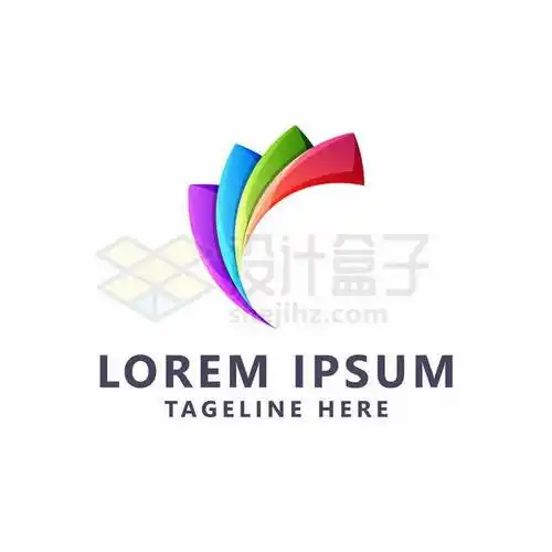 四种颜色组成的创意标志logo设计元素7077457矢量图片免抠素材 标志