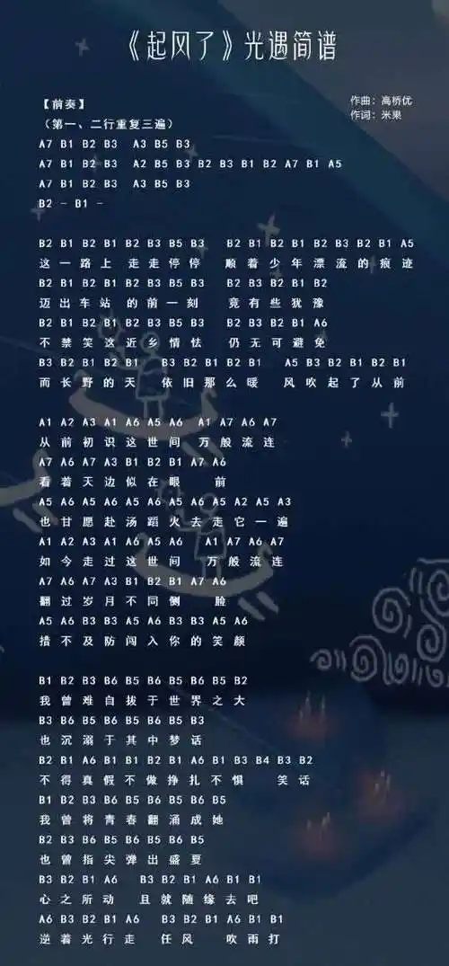 光遇乐谱大全 光遇乐谱汇总