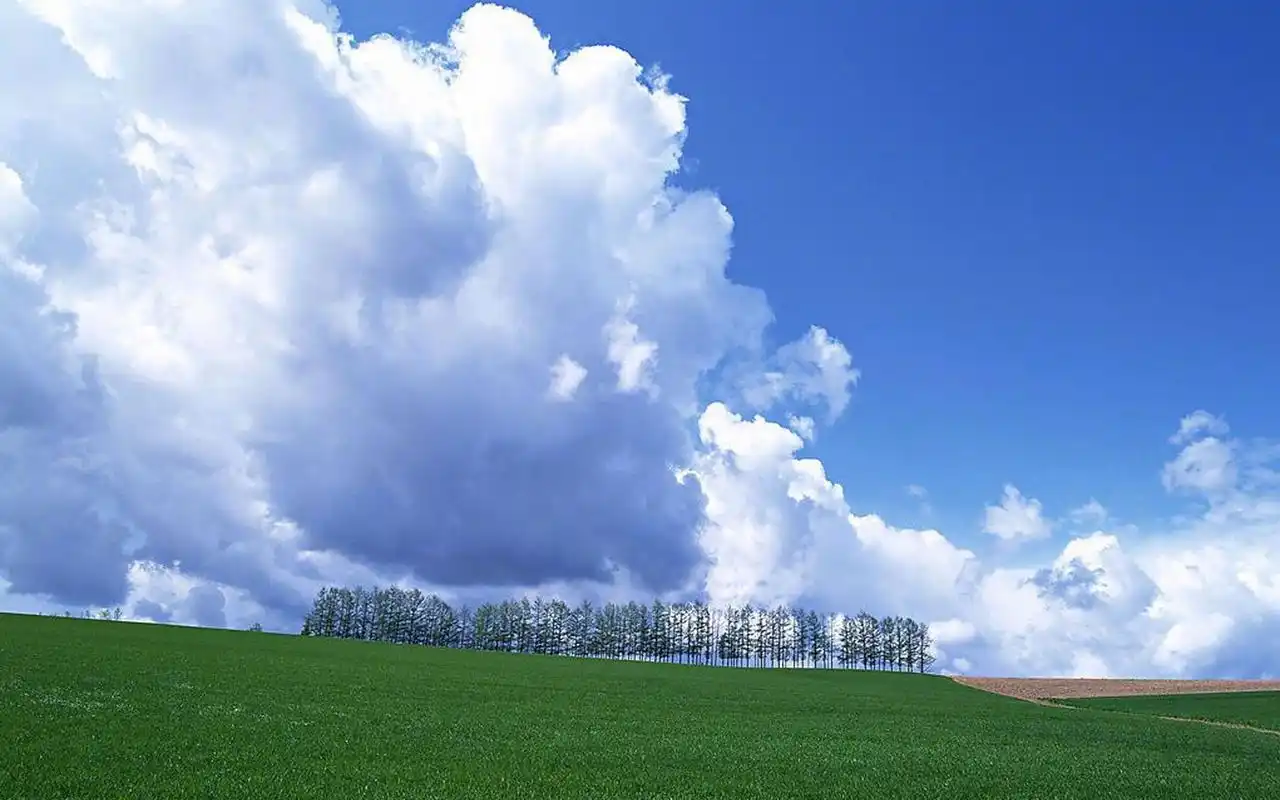 蓝天白云唯美风光图片高清壁纸高清大图预览1920x1200_风景壁纸下载