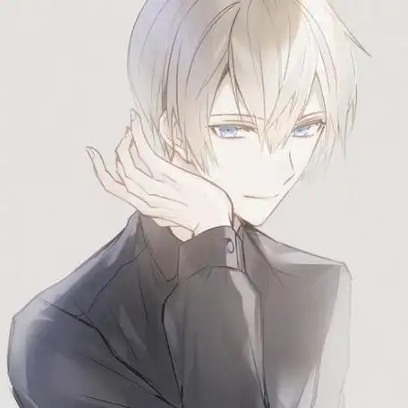 冷酷帅气侧脸动漫男生头像