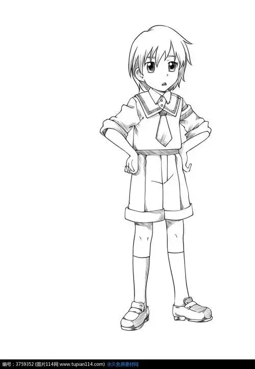 动漫简笔画男生 动漫简笔画男生帅气