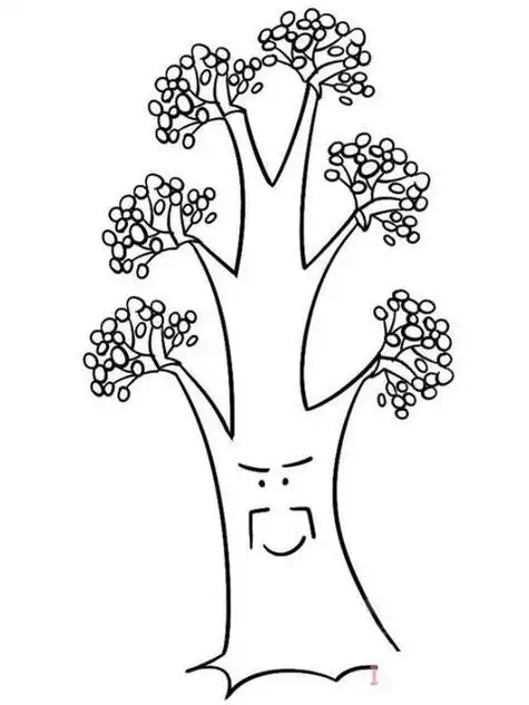 怎么绘画大树的画法带步骤图大树简笔画教程