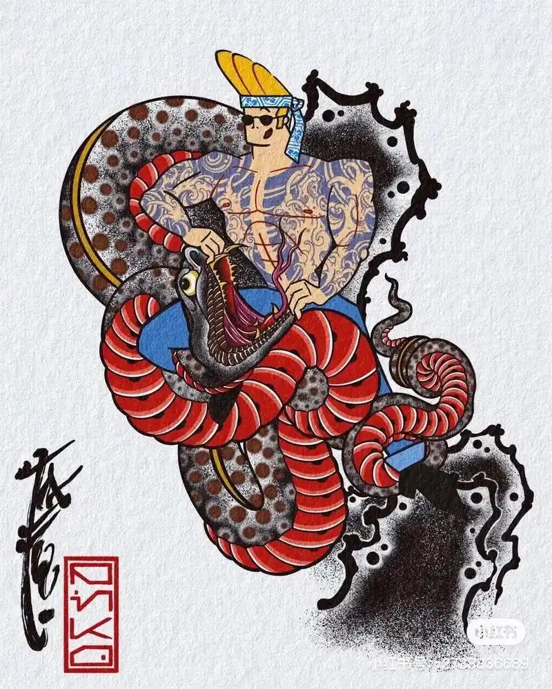 漫画系列手稿#纹身 #手艺人 #刺青 #同城精选 #今日分享 - 抖音