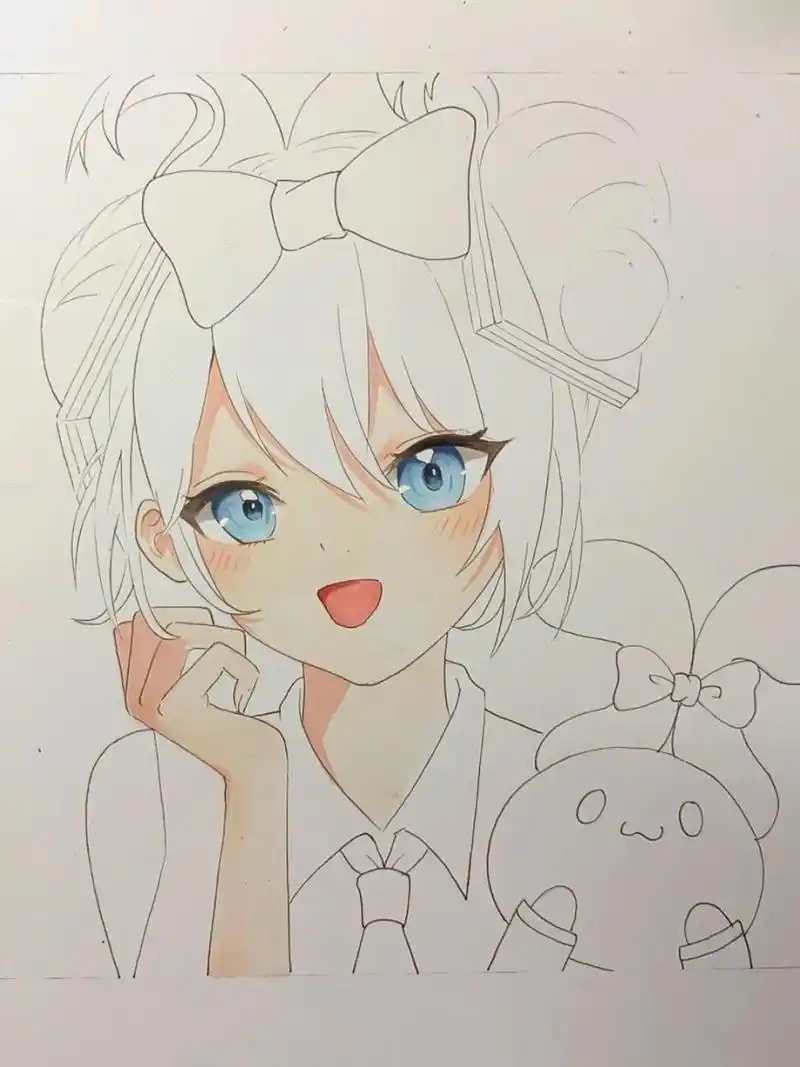 动漫人物～初音 #动漫热番推荐# #动漫# #画画# #动漫分享# #动漫手绘