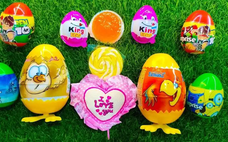 奇趣蛋玩具发条玩具甲壳虫有果冻