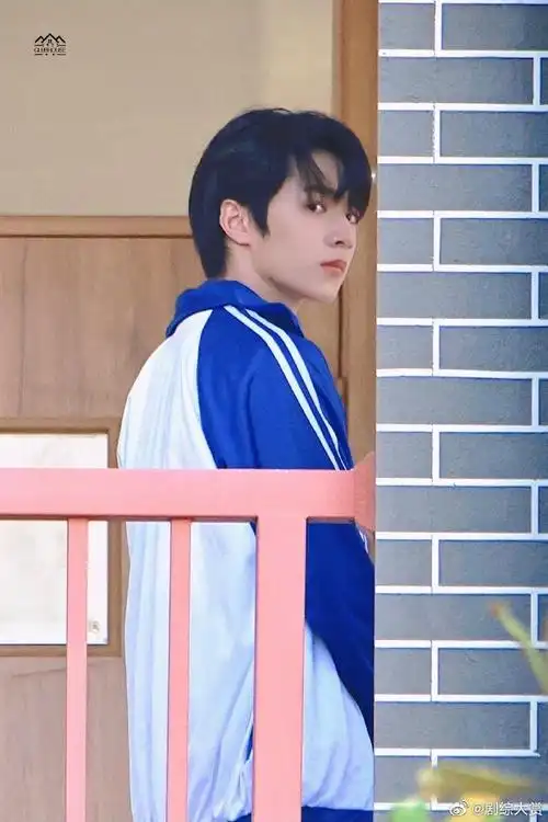 刘耀文校服侧颜照